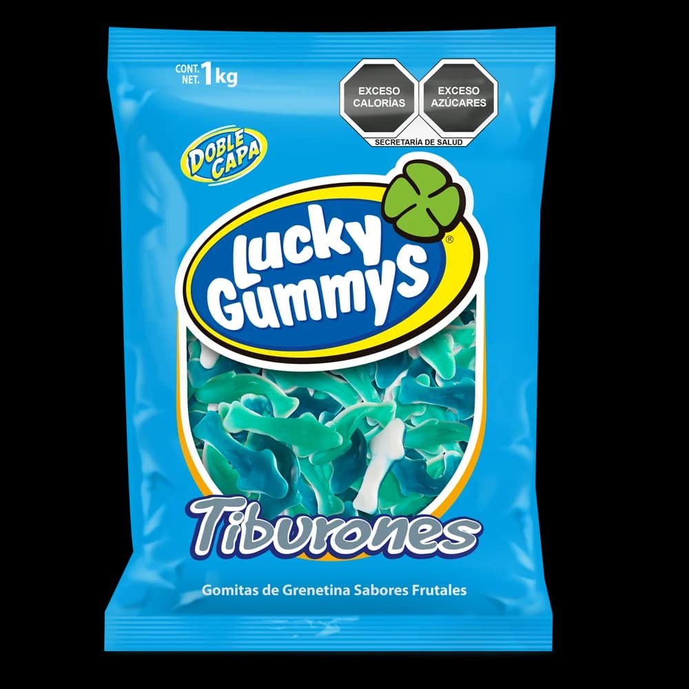 Bolsa de gomitas de tiburón Lucky Gummys
